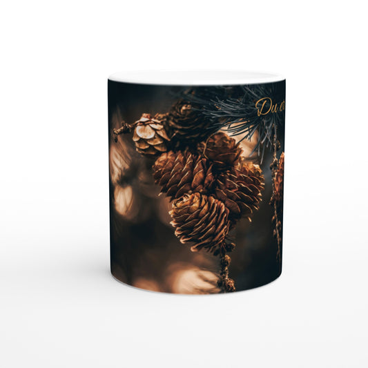 Krus - hvit med motiv "Wonders" og tekst "Du er verdifull"